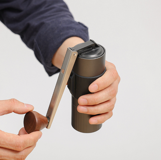 Foldable 38mm Aluminum Manual Pour Over Coffee Grinder - 20g & 26g - Pentagonal & Hexagonal