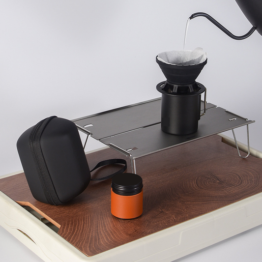 Outdoor Portable LIGHT Pour Over Coffee Maker 1-Cup Travel Set - Camping, Hiking & Traveling
