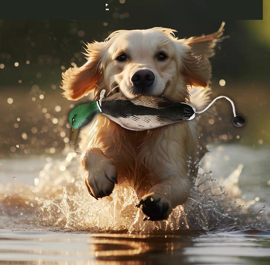 Dog Toy - Outdoor Interactive Training Duck Bumper